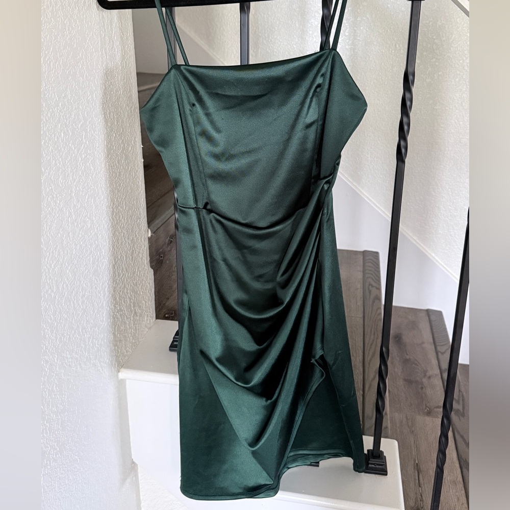 Windsor Deep Green Backless Dress